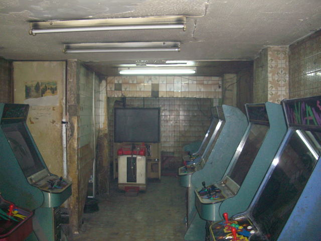 燃えたゲームセンター